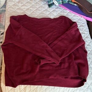 Boatneck Burgundy Sweater